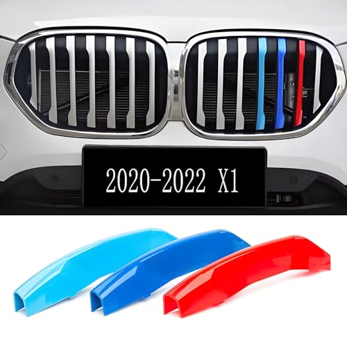Image of Front Grille Insert Trims Strips Grills For 2020 2021 2022 X1 F48 Exterior Decoration Accessories 3 PCS