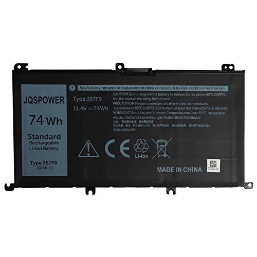 JQSPOWER 357F9 Laptop Batterijen voor Dell Inspiron 15 7000 7566 7567 7557 7559 5576 5577 INS15PD-1548B 1548R 1748R 2548R 2548B 2548B 2748R 0GFJR 0GFJR 0GFJR 6 71JF. 4 0357F9 [11.4V 74Wh]