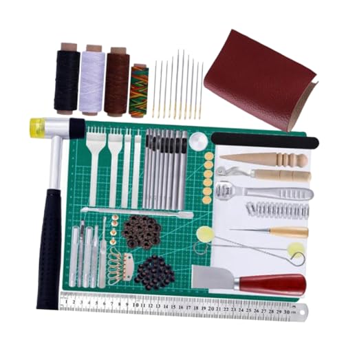 HAWILLOSCH 1 Satz Leder Werkzeugset Nähzubehör