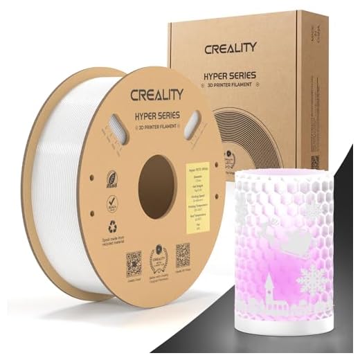 Official Creality Hyper PETG Filament 1.75mm, High Speed 600mm/s 3D Printer Filament PETG, 1kg(2.2lbs)/Spool, Dimensional Accuracy ± 0.05 mm