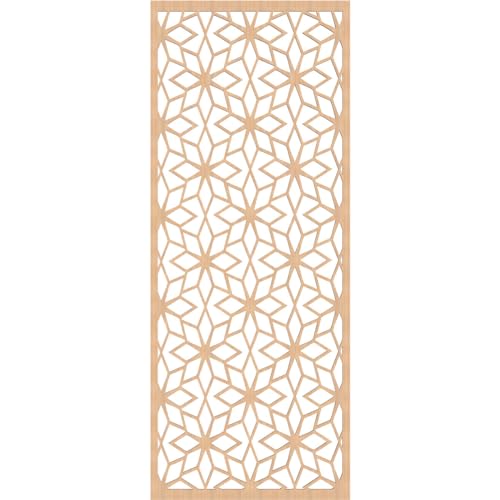 Image of Lake Decorative Pierced Fretwork Wood Wall Panels, 29 3 /8 inchW x 74 3 /8 inchH x 3 /8 inchT, Hickory