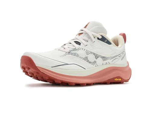 Saucony Women's Peregrine 16 Sneaker, Quartz/Canyo, 8.5