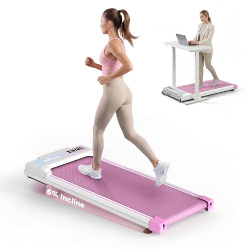 FYC Walking Pad with Incline for Home & Office - Under Desk Walking Pad Treadmill Portable Walking Machine with Remote Control LED Display 300LBS Capacity 2.5HP Quiet Motor