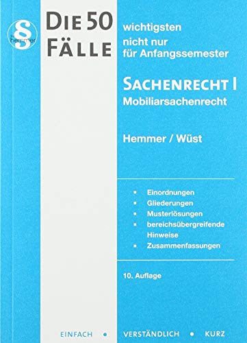 50 Fälle Sachenrecht I (Skripten - Zivilrecht) 50 Fälle Sachenrecht I (Skripten - Zivilrecht)