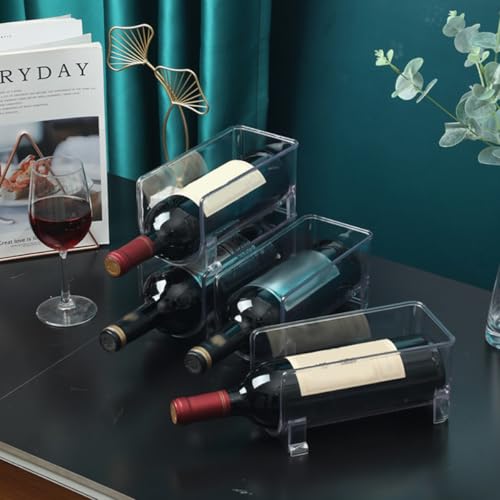 Casier à vin compact empilable pour optimiser l'espace des petits placards