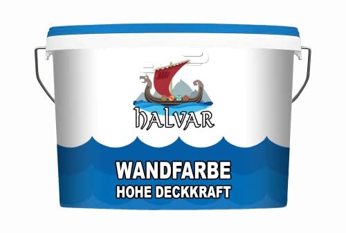 Halvar Wandfarbe hohe Deckkraft Weiß & 100 Farbtöne - universelle...