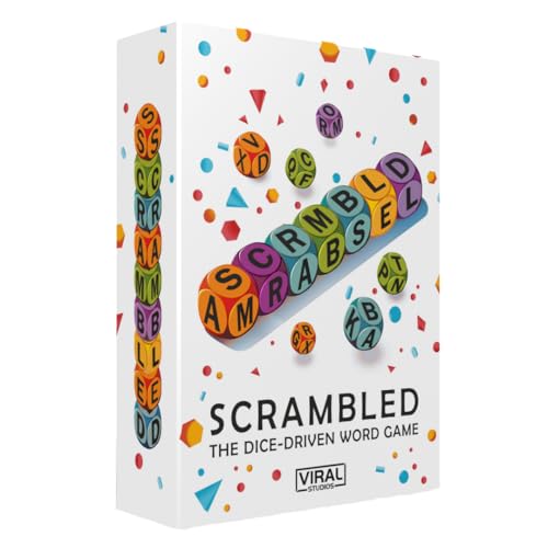 Viral Studios Scrambled The Dice-Driven Word Game Fast-Paced Party Game | Spell, Shout, and Win in...