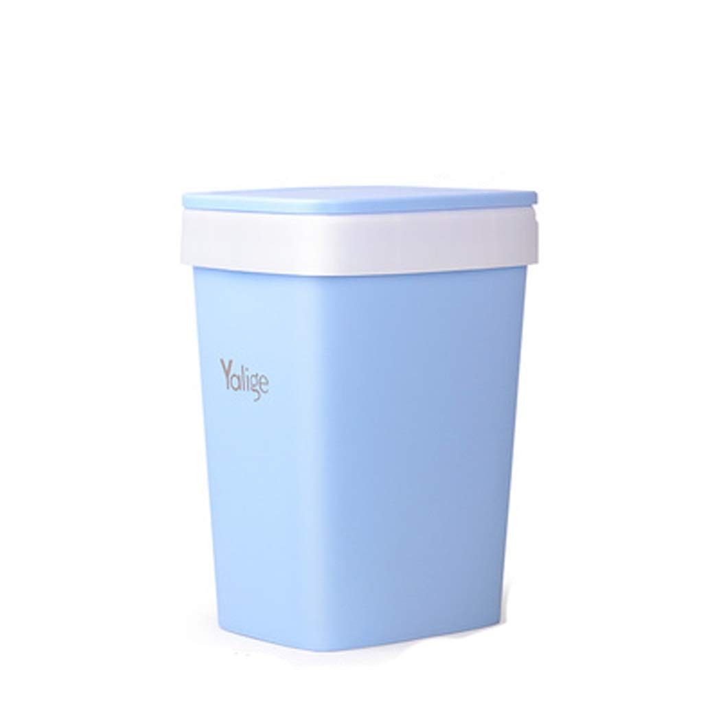 Poubelle à pression 9L avec couvercle plastique pour toilettes et WC