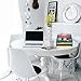 Mind Reader Metal Mesh Desktop File Organizer, 3-Tier Paper Tray with 5 Compartments, Office Mail Sorter, Turquoise