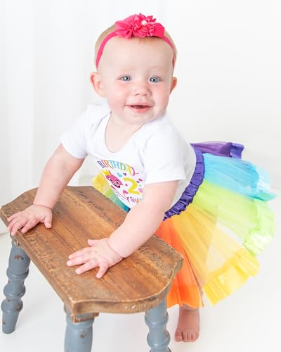 Image of Perfect Pairz 2nd Birthday Outfit Baby Girl Tutu Dress Set
