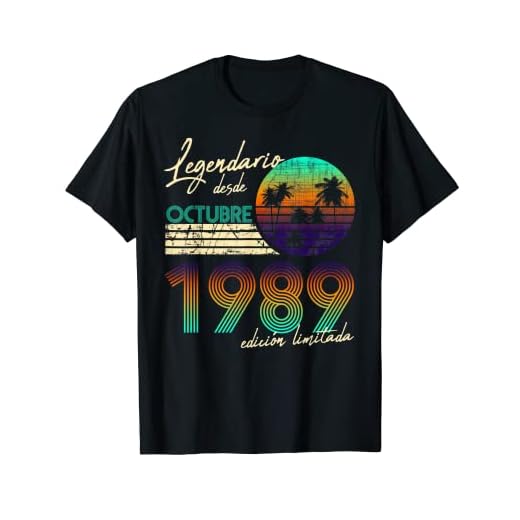 Cumpleaños Hombre Regalos Legendario Desde Octubre 1989 Camiseta