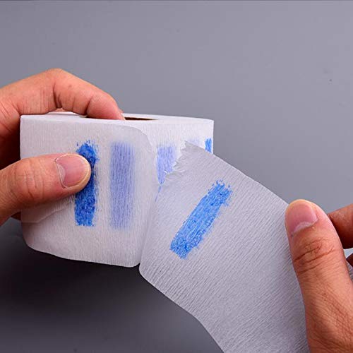 Miniatura 8 de 2 rollos de tiras de cuello de peluquero desechables de papel estricto, bandas de cuello para peluquería, envoltura elástica, accesorios de