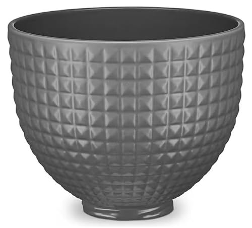 KitchenAid 5 Quart Studded Ceramic Bowl For Tilt-Head 4.5/5 qt Stand Mixers Freezer Microwave Dishwasher Oven Safe
