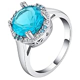 Bague Mariage Alliance, Bague Simple Argent Femme Taille 56.5 8 Broches Zircon Bijoux Cadeau Anniversaire