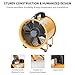ONNAO Utility Blower Fan 8 inch Ventilator 3300RPM Extractor Industrial 1500 m3/h High Velocity Portable Ventilation Fan with 25 ft Flexible Duct Hose