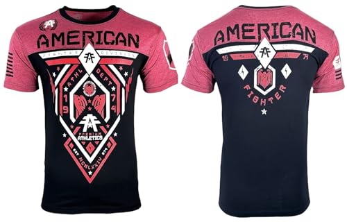 American Fighter Men's Premium Athletics T-Shirt, Graphic Design, Short Sleeve2