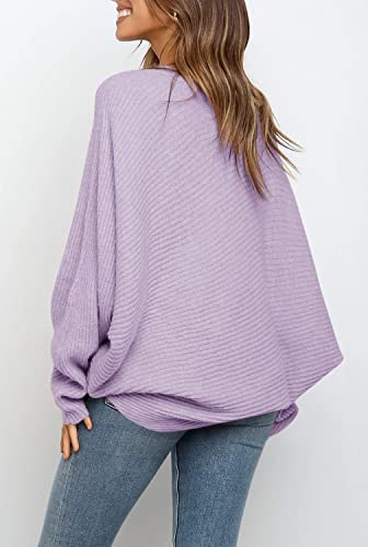 Image of Mafulus Womens Oversized Sweater Fall Winter Slouchy Pullover Jumper Tops