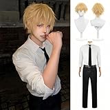 [NOKIJP] デンジ コスプレ衣装 でんじ コスプレ チェンソーの悪魔 コスチューム 東京公安対魔特異4課 仮装 祭り（デンジ, L