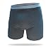A50 Dri-Jock Incontinence Underwear Washable Boxer Brief for Men,Black,Large / 36-38
