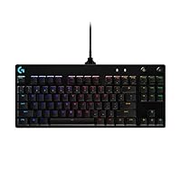 Logitech G PRO TKL Tastiera Gaming Meccanica, GX Blue Clicky Switch, LIGHTSYNC RGB, Design Portatile...