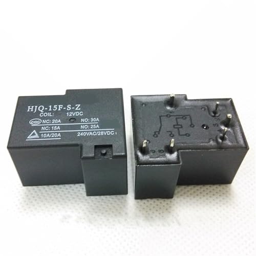 Relais 12VDC HJQ-15F-SZ-12V haute capacité 20A pour commutation électrique fiable