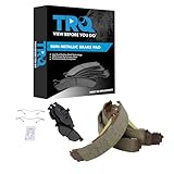 TRQ Front and Rear Brake Pads Semi Metallic Compatible with 2003-2006 Chrysler Sebring 2003-2006 Dodge Stratus