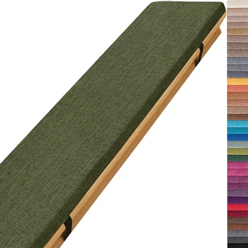 Sitzkissen für den Innenbereich 80x40x5cm/31x16x2in Sitzkissen für den Innen- und Außenbereich, mit Reißverschluss, rutschfest, abnehmbarem und waschbarem Sitzbezug, hochdichter Schaumstofff