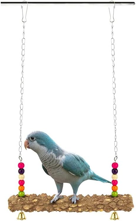 Chicken Toys Chicken Swing Toys with Natural Wooden for Hens Large Bird Parrot Macaw Training