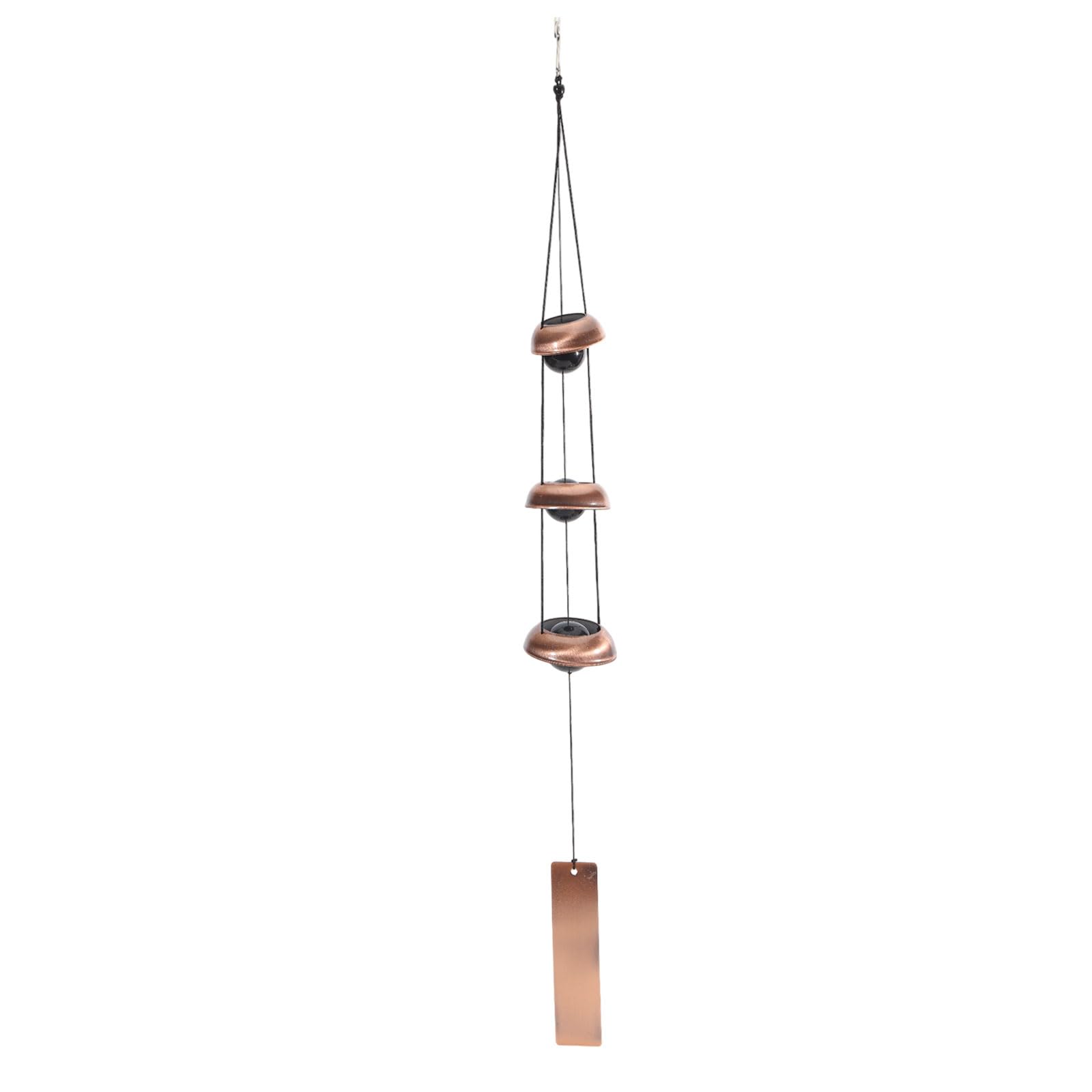 CHGCRAFT Tempio campane a vento per l'esterno Rame rosso 26,8 pollici Windchime Feng Shui vento campane per decorazioni da giardino all'aperto Memorial Wind Chime