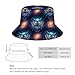 Fashion Bucket Hat with Wide Brim, Portable Galaxy Nighthawk Owl Sun Hats, Fisherman Cap for Travel Beach Outdoor Party Golf Hiking