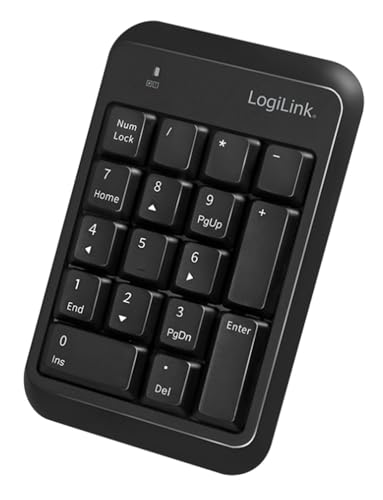 LogiLink ID0201 - Kabelloses (BT v5.1) Keypad, schwarz
