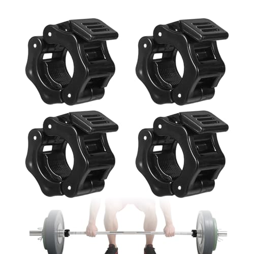 ShinherYee 6 cierres para mancuernas de 28 mm, cierre rápido, 28 mm, para barras largas, barras cortas, color negro (28 mm)