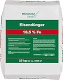 Beckmann Eisendünger 40 x 25 kg (eine Palette) Rasendünger Herbstdünger zur Moosverdrängung...