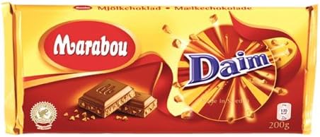 Marabou Czekolada mleczna z kawałkami Daim 200 g (opakowanie 3 szt.)