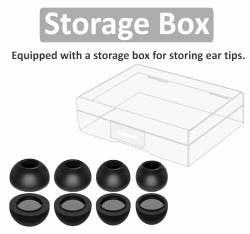 Image of Galaxy Buds 3 Pro Memory Foam Tips Earbud, 4 Pairs Replacement Comfortable No Silicone Pain Noise Isolation Earbuds Accessories Compatible with Samsung Galaxy Buds 3 Pro - Black S /M /L /XL