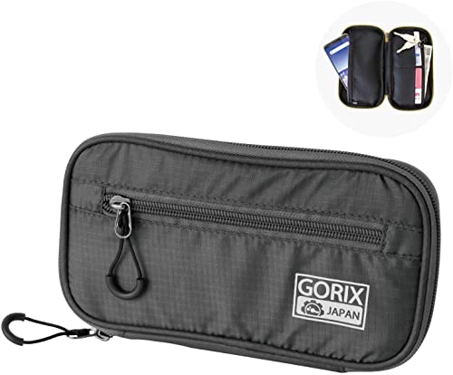 GORIX Cycle Wallet Pouch Bag Waterproof Mobile Phone Case Road MTB Bike (BKPO) (Black)