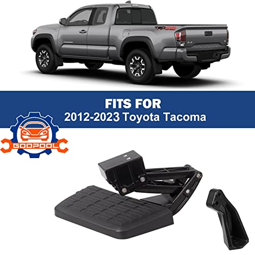 Bed Step Compatible With Toyota Tacoma 2012 2013 2014 2015 2016 2017 2018 2019 2020 2021 2022 2023 Folding Truck Step Bumper Tailgate Step # Pt392-35100 #TOP1