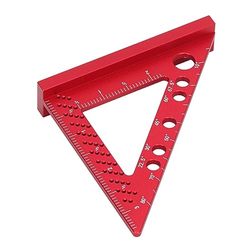Escuadra carpintero 90° medidor ángulos de aluminio miniatura 2