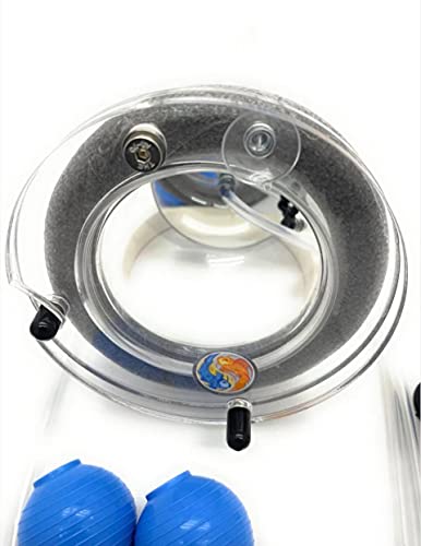 Tankmatez 4.5 Inch Hydraulic Bubble Aquarium Acrylic Fish Trap W/Clear Stealthy Trap Door #TOP2