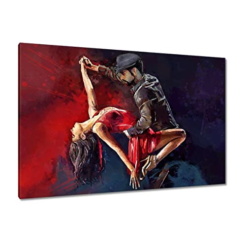 Tableau imprimé sur toile 120 x 80 cm couple dansant passionné pour habiller un mur vide