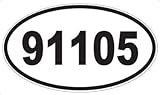 US Decal, Inc. Number 91105 Oval Sticker