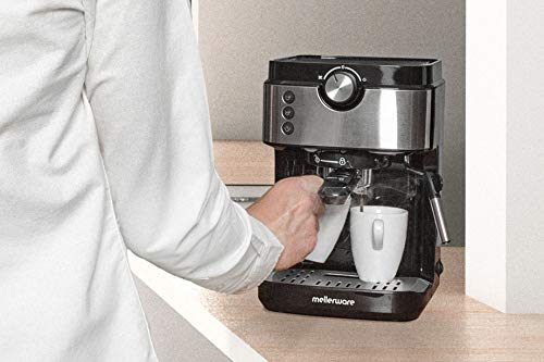Mellerware - Cafetera profesional Bari! Legend 1630W | Cafe Espresso, Cappuccino | 20Bares | Extra Cream y Preinfusion… - Imagen 7