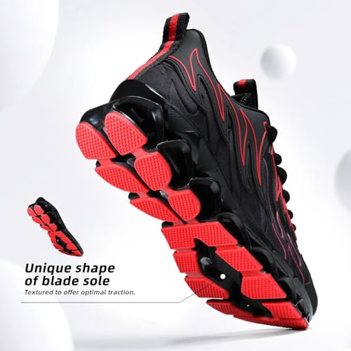 Image of Mens Running Shoes Mesh Breathable Trail Runners Fashion Sport Blade Walking Tennis Sneakers