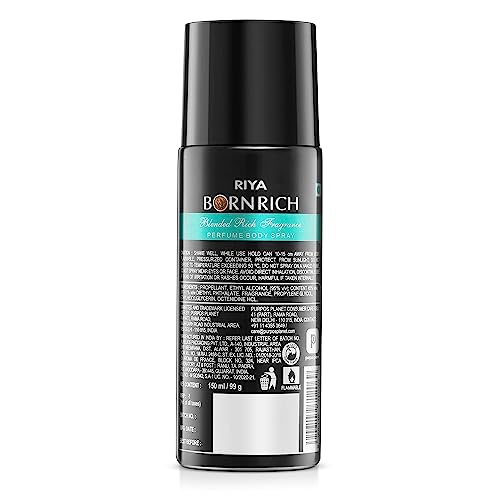 Image of Riya Born Rich Deodorant | Perfume Body Spray Combo For Men (150Ml Each) Set Of 2