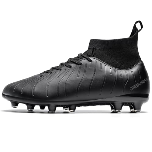 Men's Women's Soccer Shoes High-Tops Lace-Up Non-Slip Spikes Outdoor Sports Athletic Football Cleats2