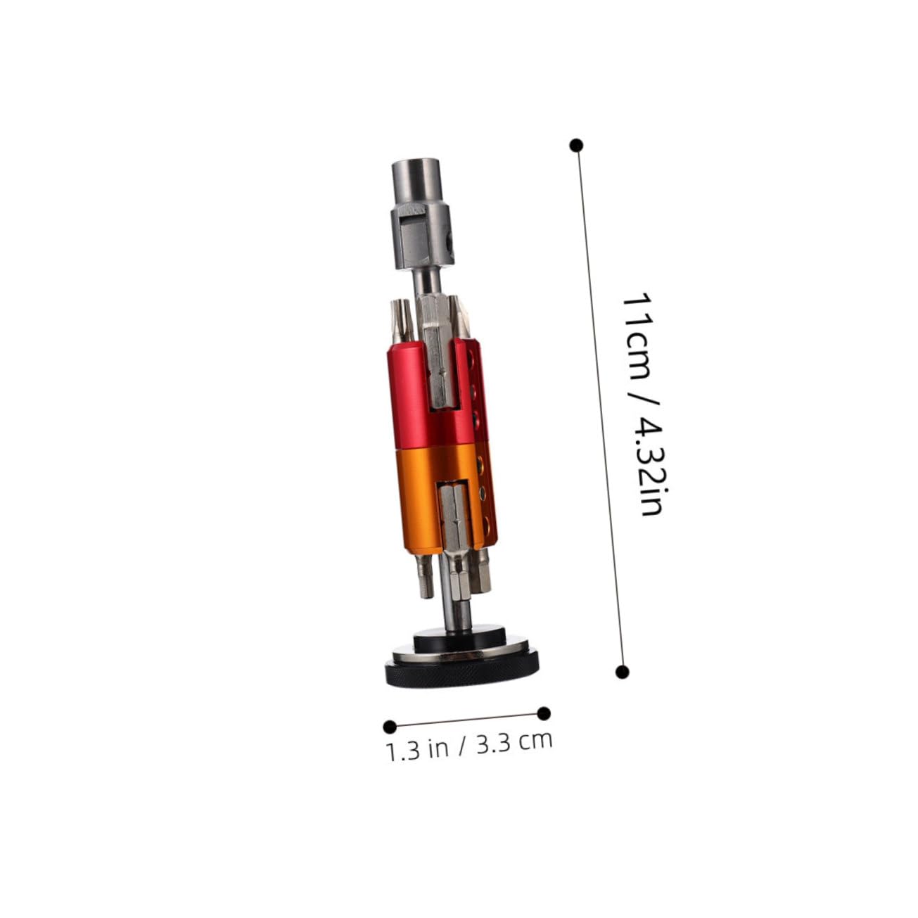 GALPADA Multi Functional Bicycle Repair Tool Screwdriver Wrench for Mountain Bike Maintenance Durable Chromium Molybdenum Rotatable Design Portable