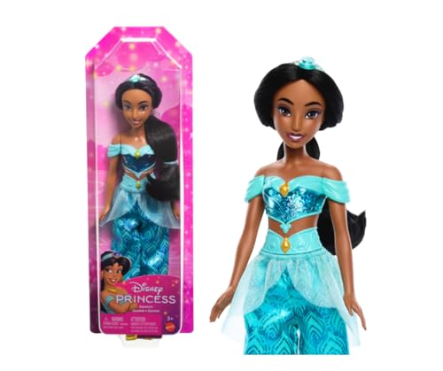 Mattel Disney Princess Jasmín Muñeca princesa película Aladdin,