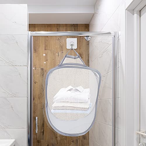 Lurrose 2Pcs Parede Cestos De Roupa Dobrável Cesto de Roupa Suja Cesto de Roupa Dobrável Saco de Lav