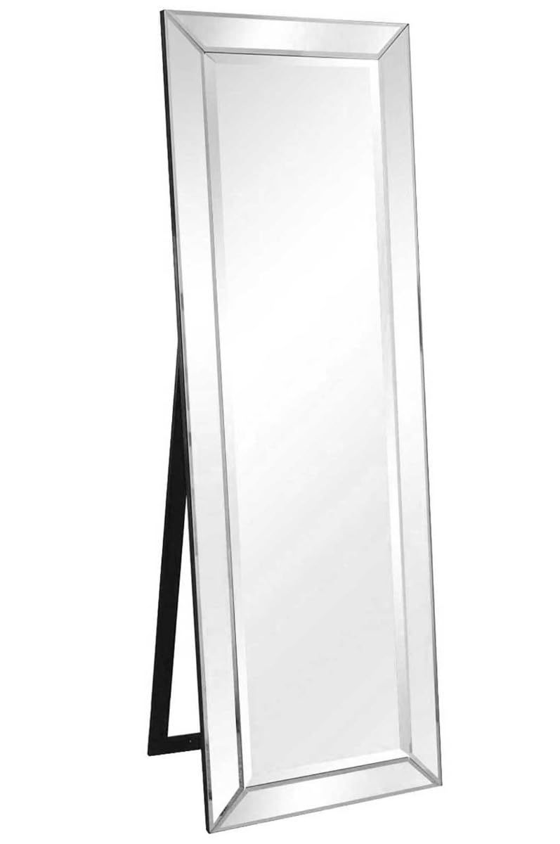 Milton Manor All Glass Venetian Cheval Dress Mirror New (with stand) 5Ft7 X 1Ft11 170cm X 58cm