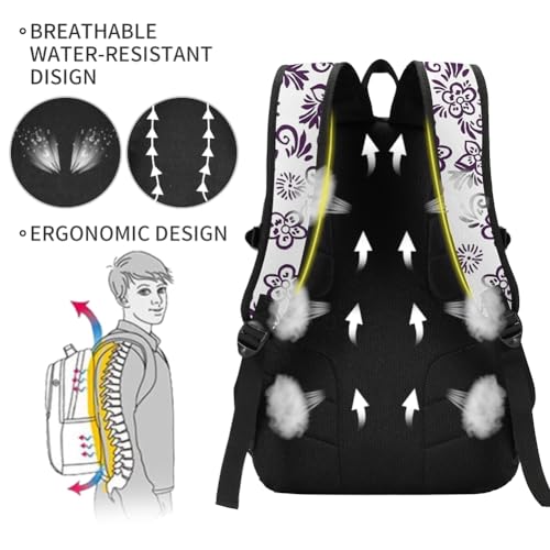 Image of rickyh style School Backpack Travel Bag for Men & Women Lightweight College Back Pack with Laptop Compartmen